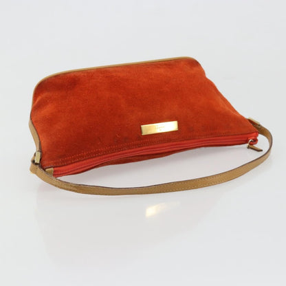 Gucci Vintage Suede, Orange, Suede, Clutch