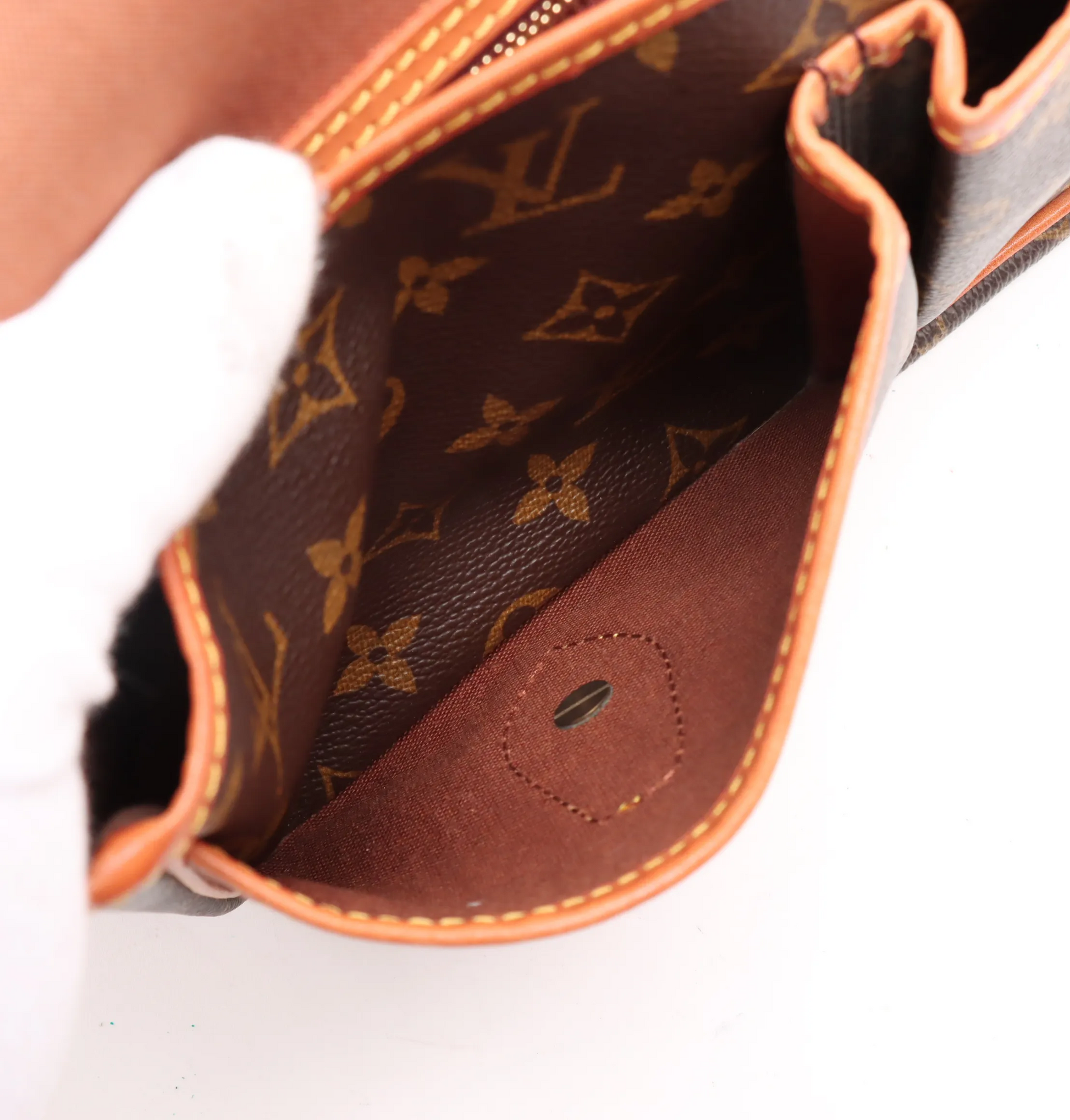 Louis Vuitton Sac Gibeciere Messenger Bag Monogram Canvas, BROWN, CANVAS, Shoulder bag