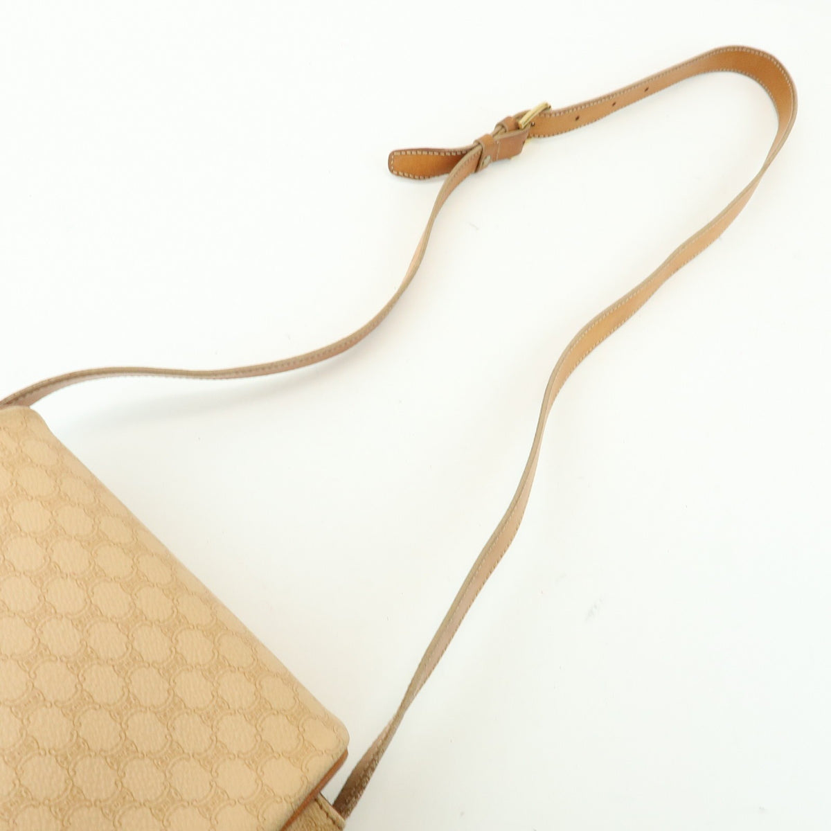 Celine Macadam Canvas and Leather, Beige, PVC, Tote Bag