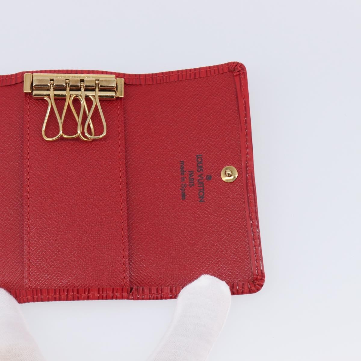 Louis Vuitton Multiclés 4 Cuir verni, Red, Leather, Wallet