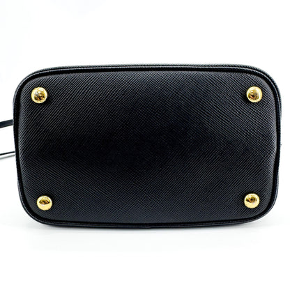 Prada Panier Bucket Saffiano Leather, Black, Leather, Handbag