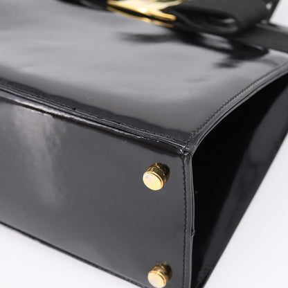 Salvatore Ferragamo Convertible Vara Bow Patent Leather, Black, Patent Leather, Handbag