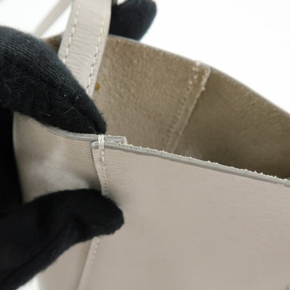 Celine Vertical Cabas Leather, Beige, Leather, Tote Bag
