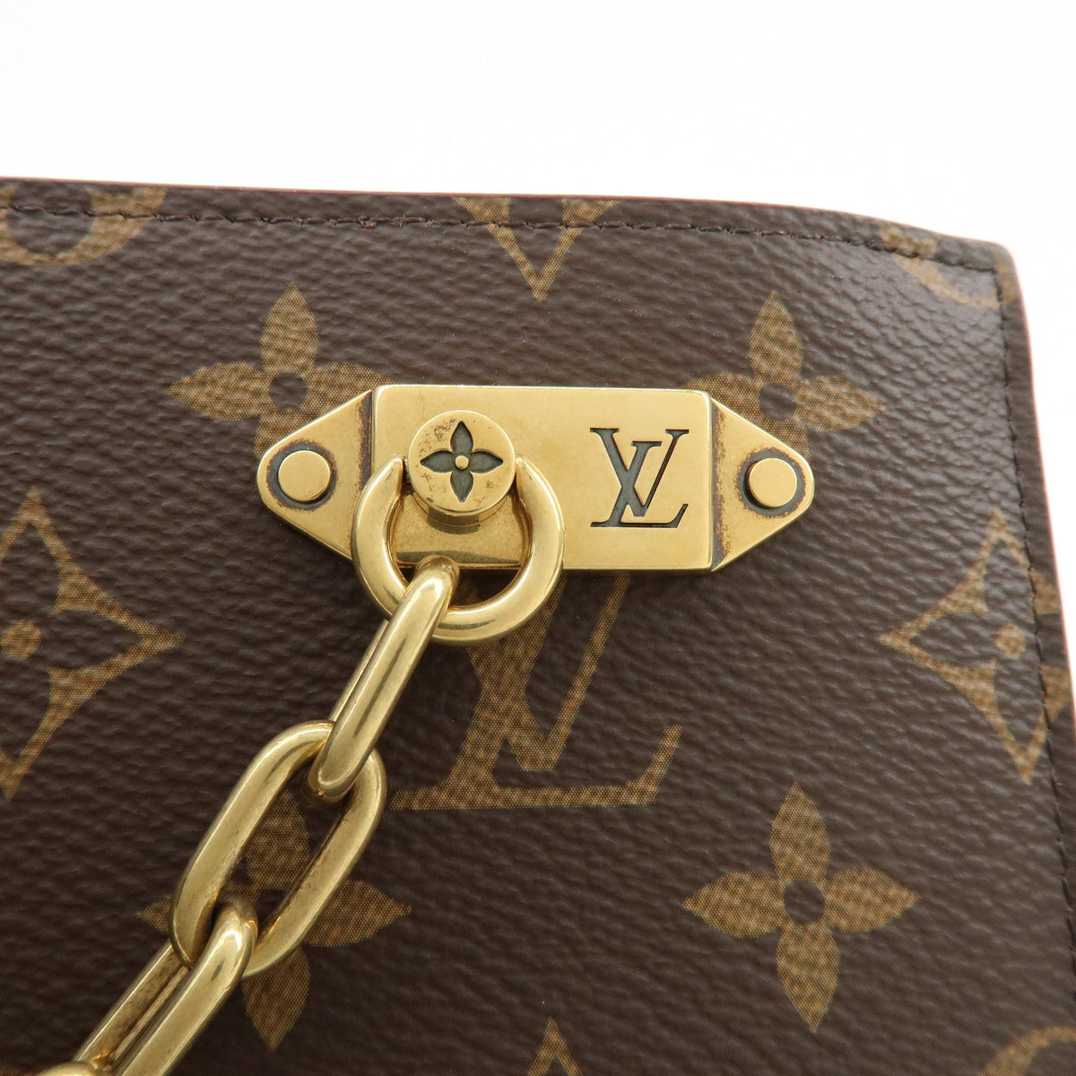 Louis Vuitton Legacy Chain Clutch Monogram Canvas, Brown, Canvas, Clutch