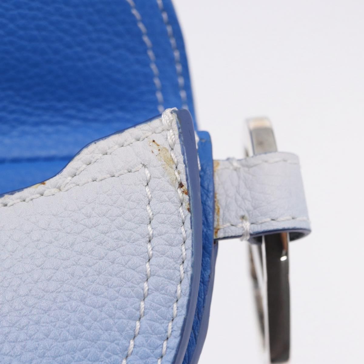 Christian Dior Saddle Wristlet Clutch Leather, Blue, Leather, Clutch