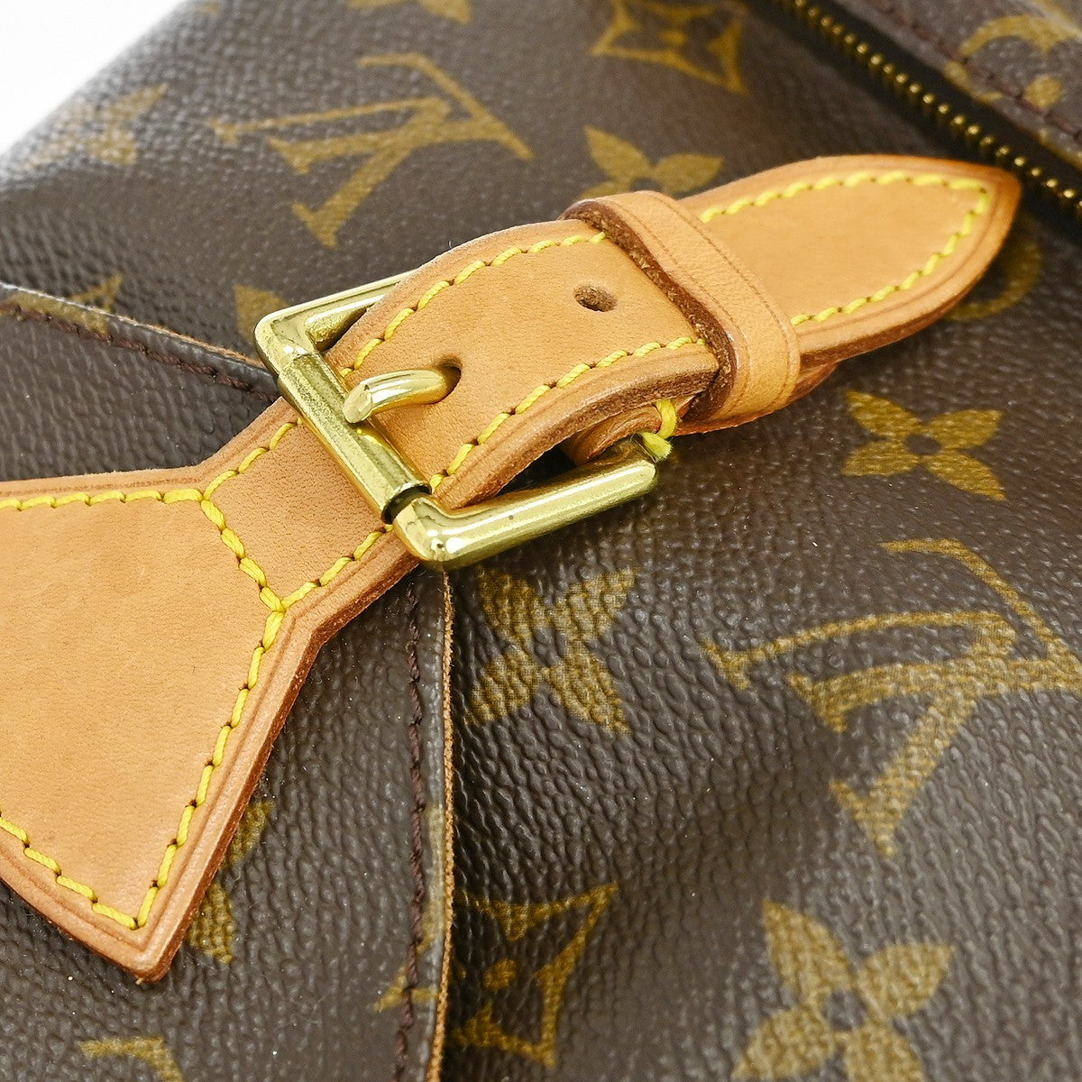 Louis Vuitton Vintage Montsouris Monogram Canvas, Brown, Canvas, Backpack