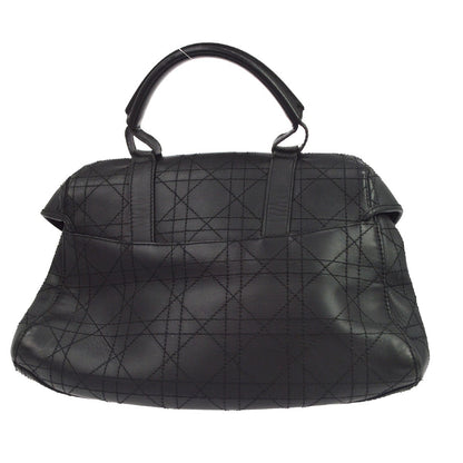 Christian Dior Cannage Leather, Black, Leather, Shoulder Bag