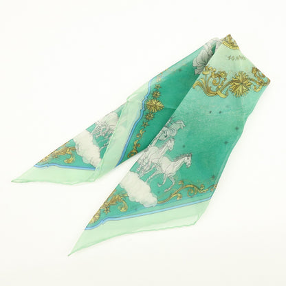 Hermes Carré 40 Silk, Green, Silk, Scarf