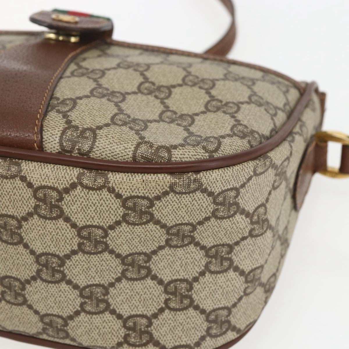 Gucci Vintage Web GG Coated Canvas, Beige, Canvas, Crossbody Bag