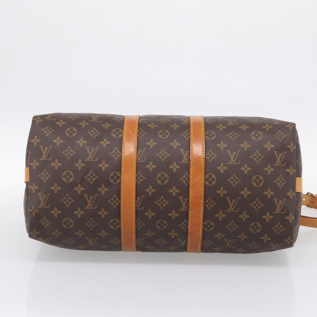 Louis Vuitton Keepall Bandouliere Monogram Canvas, Brown, Canvas, Travel Bag