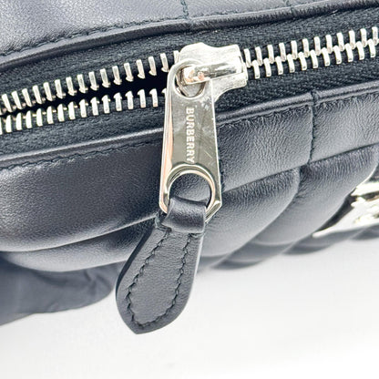 Burberry Lola Camera Quilted Leather, Black, Leather, Shoulder Bag