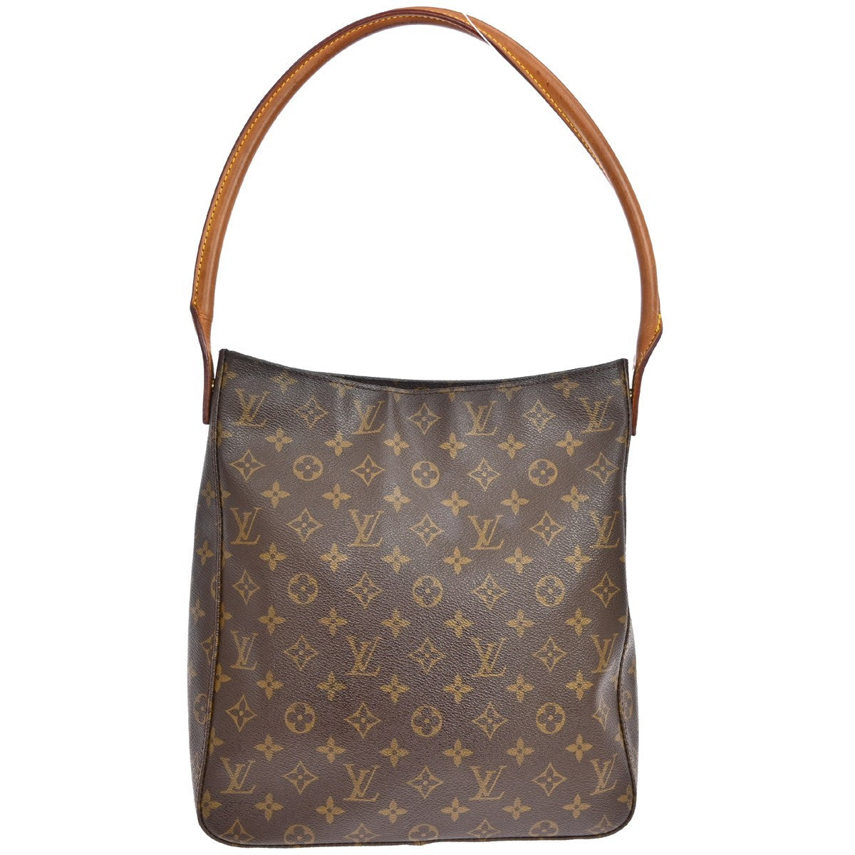 Louis Vuitton Looping Monogram Canvas, Brown, Canvas, Handbag