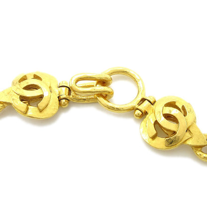 Chanel CC Heart Pendant Metal, Gold, Gold Plated, Necklace