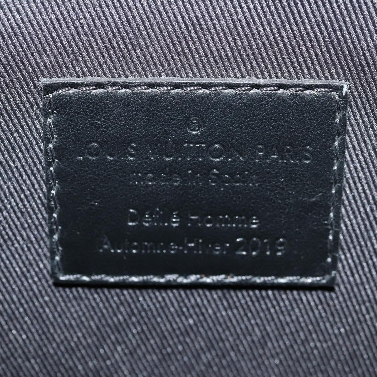 Louis Vuitton Pochette A4 Rainbow Taiga Leather, Black, Leather, Clutch