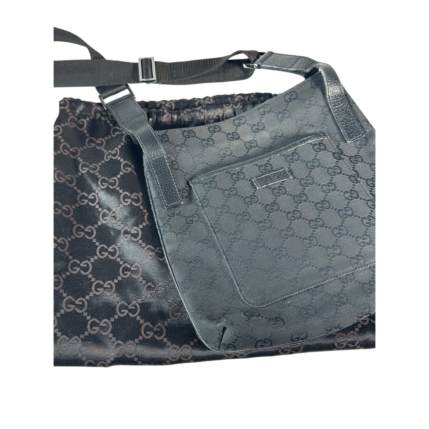 Louis Vuitton, Black, Leather, shoulder