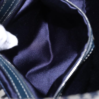 Fendi Buckle Strap Hobo Zucchino Canvas, Navy, Canvas, Shoulder Bag