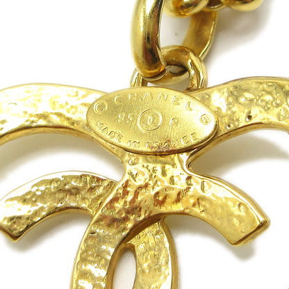 Chanel CC Heart Pendant Metal, Gold, Gold Plated, Necklace