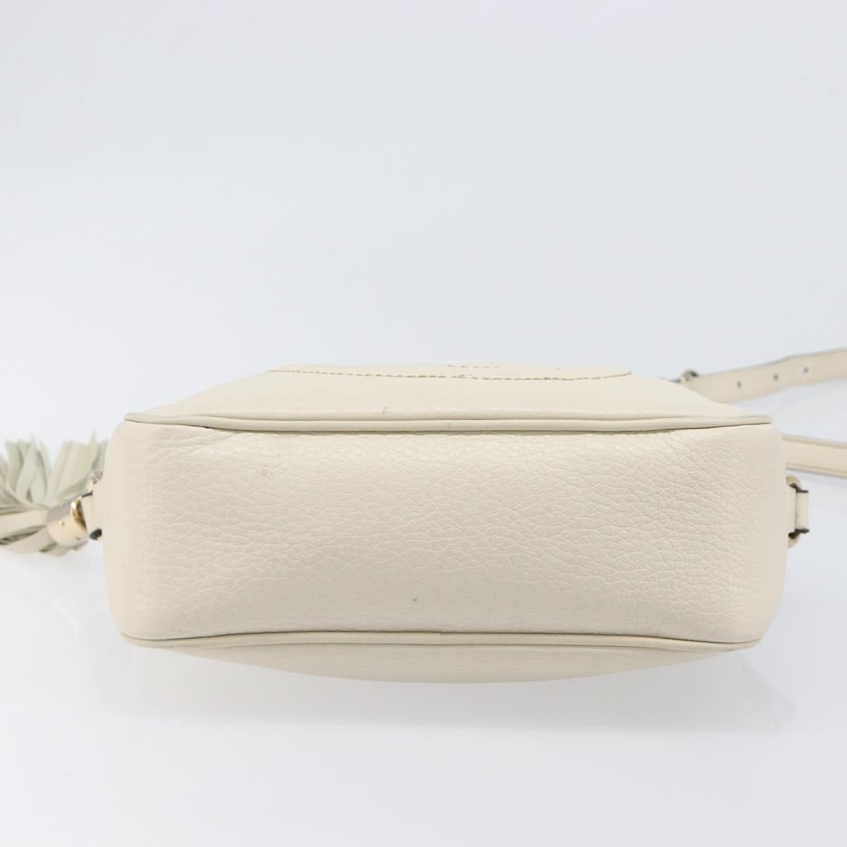 Gucci Soho Disco Leather, White, Leather, Shoulder Bag