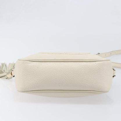 Gucci Soho Disco Leather, White, Leather, Shoulder Bag