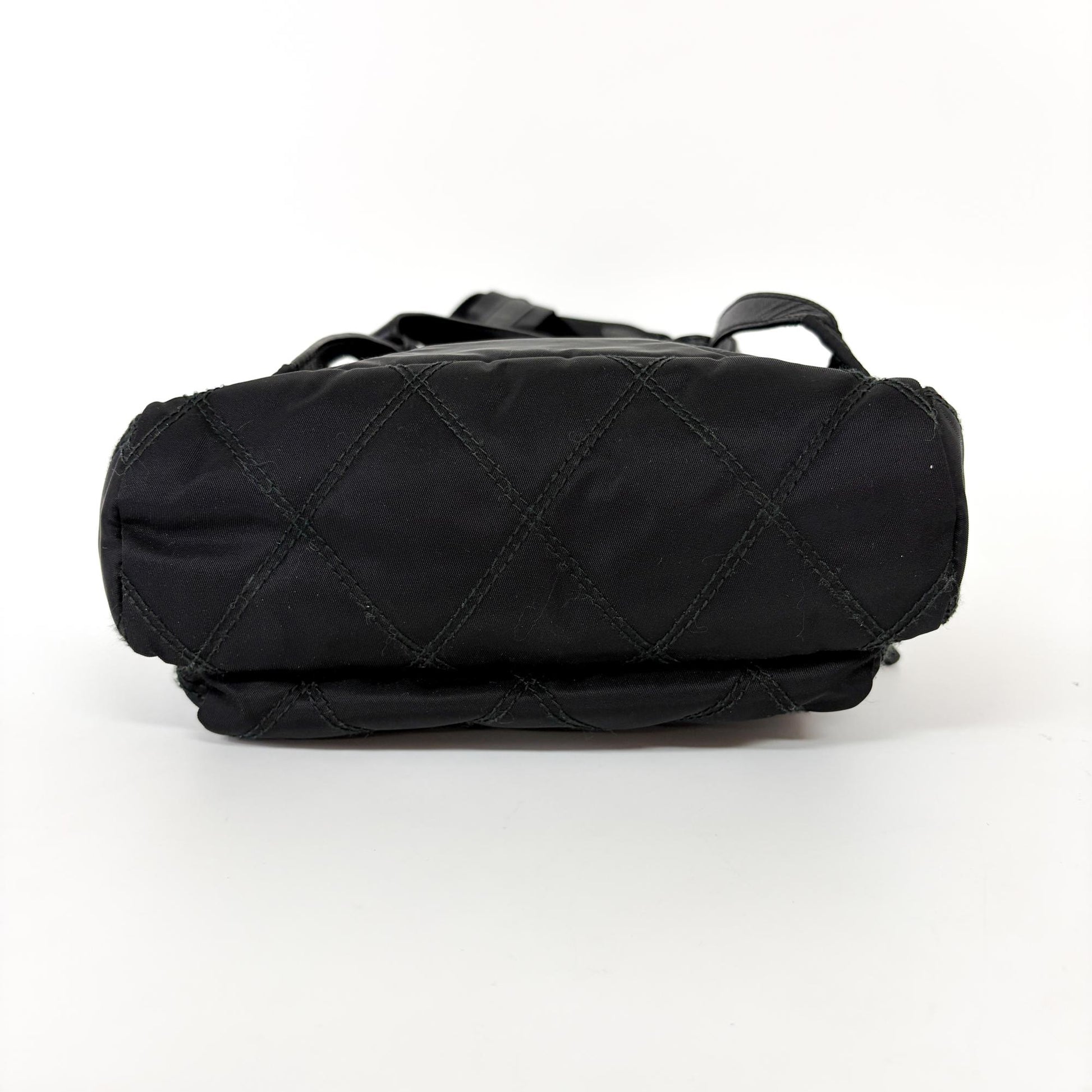 Prada Zip Sling Re-Nylon, Black, Nylon, Backpack