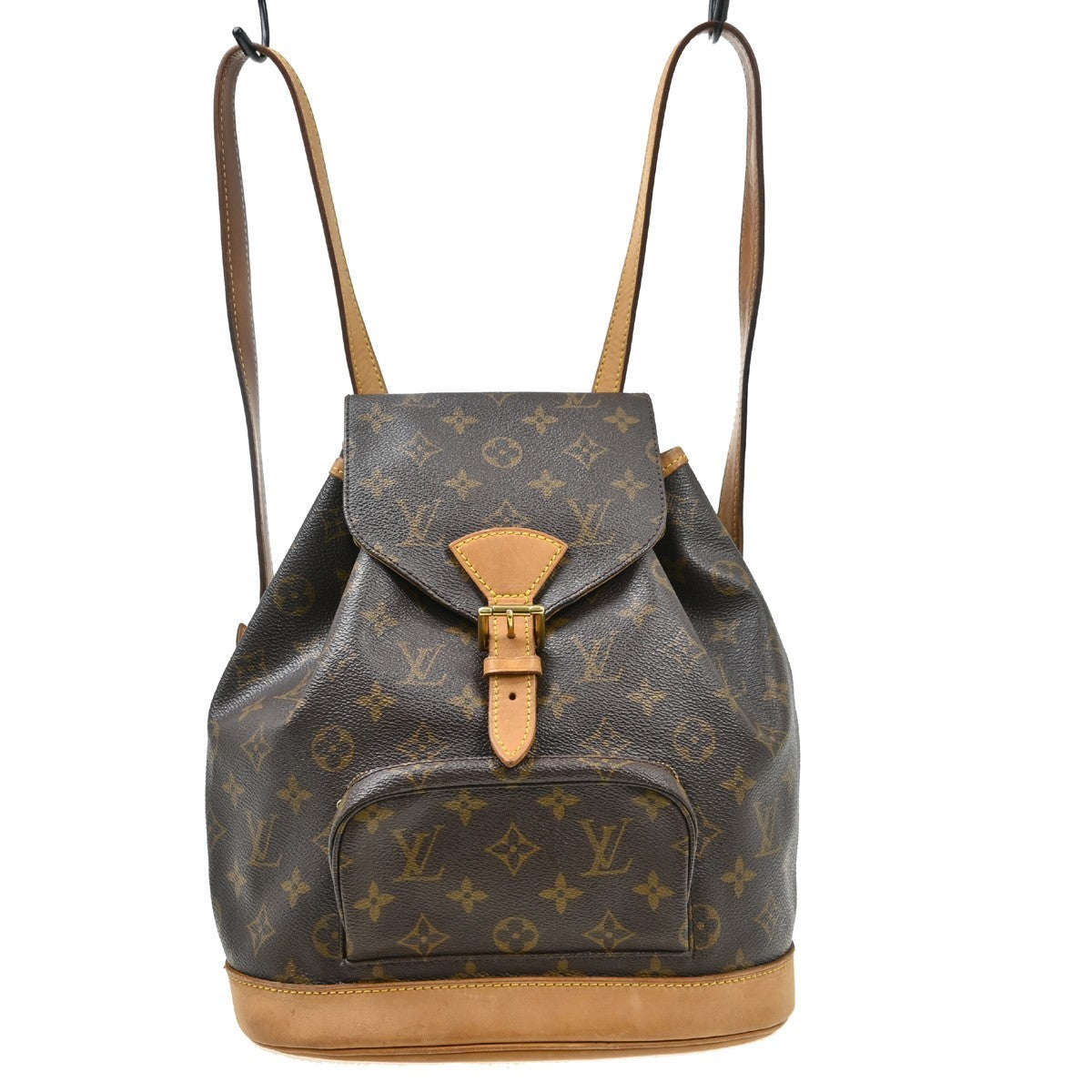 Louis Vuitton Montsouris Monogram Canvas, Brown, Canvas, Backpack