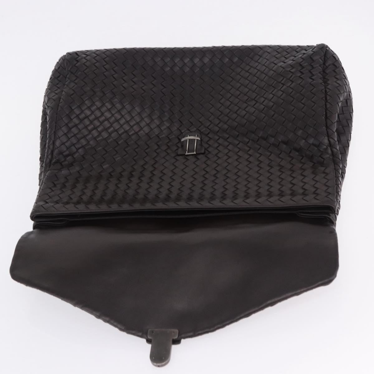 Bottega Veneta Envelope Intrecciato Nappa, Black, Leather, Briefcase