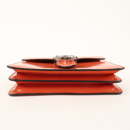 Gucci Interlocking Patent, Orange, Patent Leather, Shoulder Bag