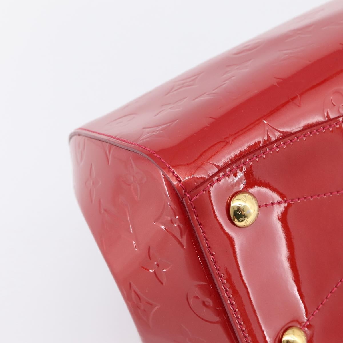 Louis Vuitton Montana Monogram Vernis, Red, Patent Leather, Handbag