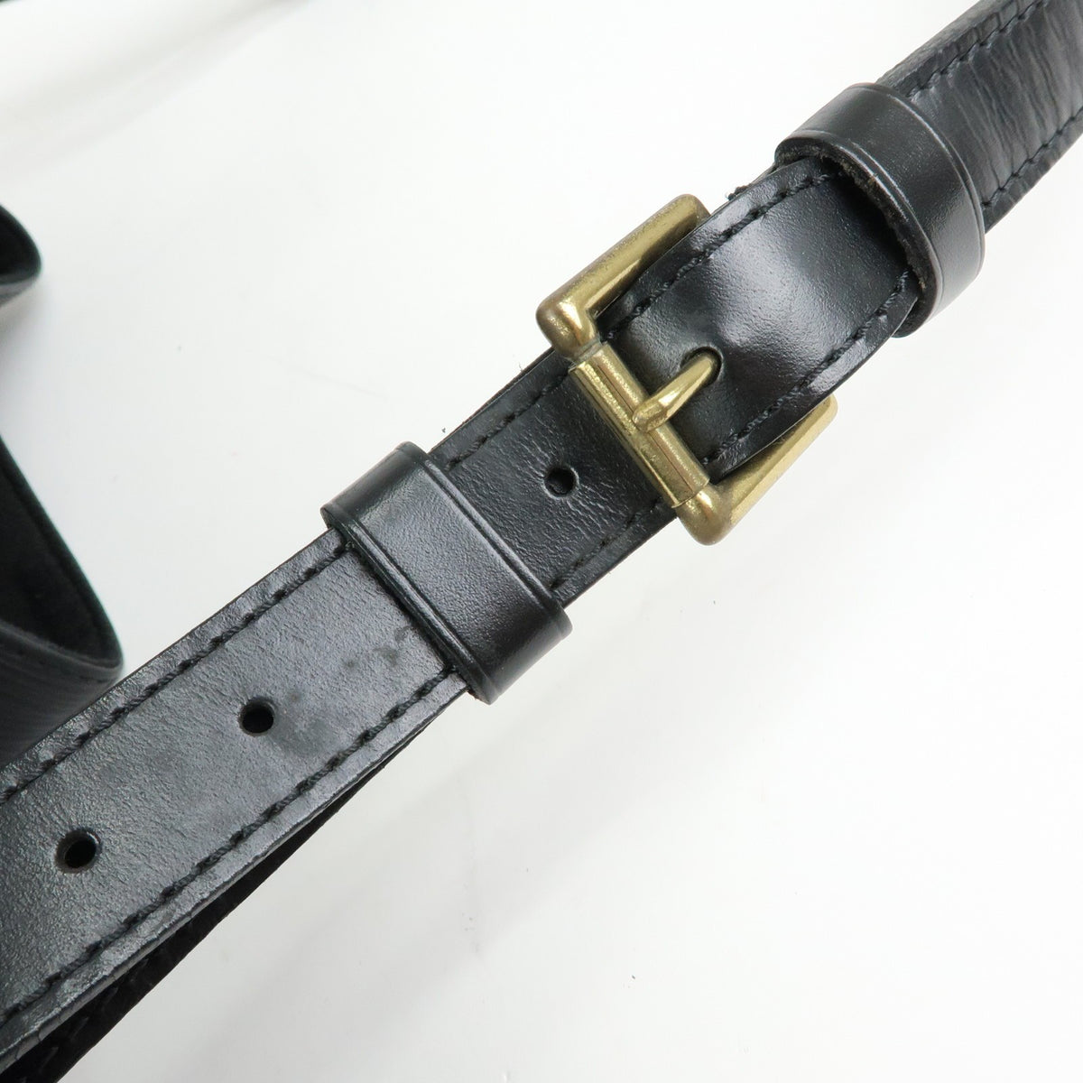 Louis Vuitton Petit Noe Epi Leather, Black, Leather, Handbag