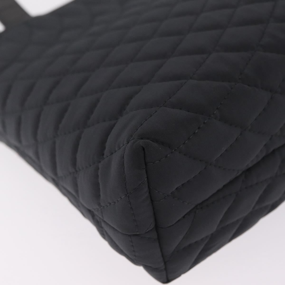 Bally Handbag Quilted Nylon, Black, Nylon, Handbag