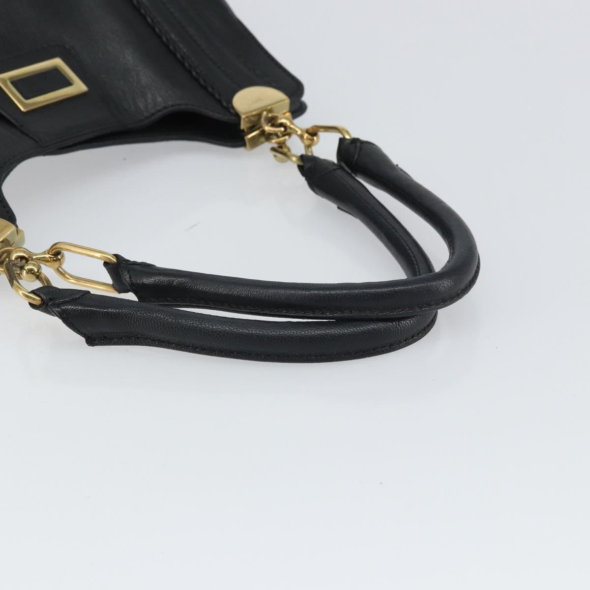 Chloe Irène Leather, Black, Leather, Tote Bag