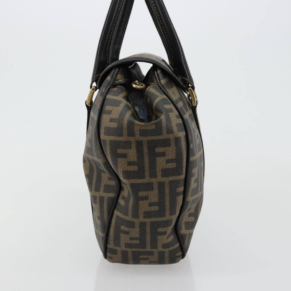 Fendi Vintage Zucca Canvas, Brown, Canvas, Tote Bag