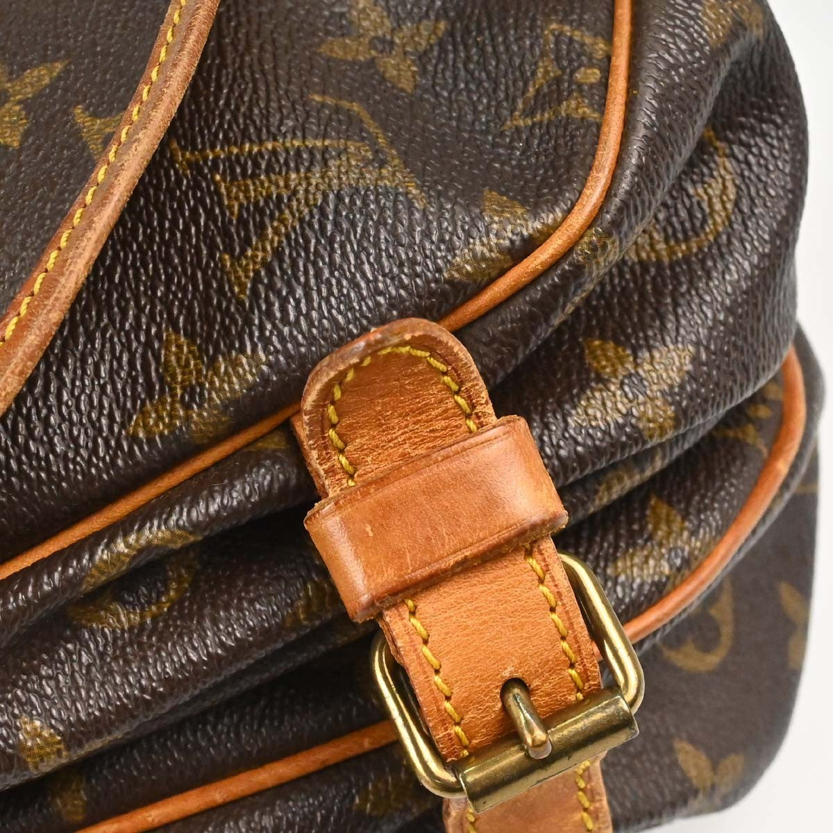 Louis Vuitton Saumur Monogram Canvas, Brown, Canvas, Shoulder Bag