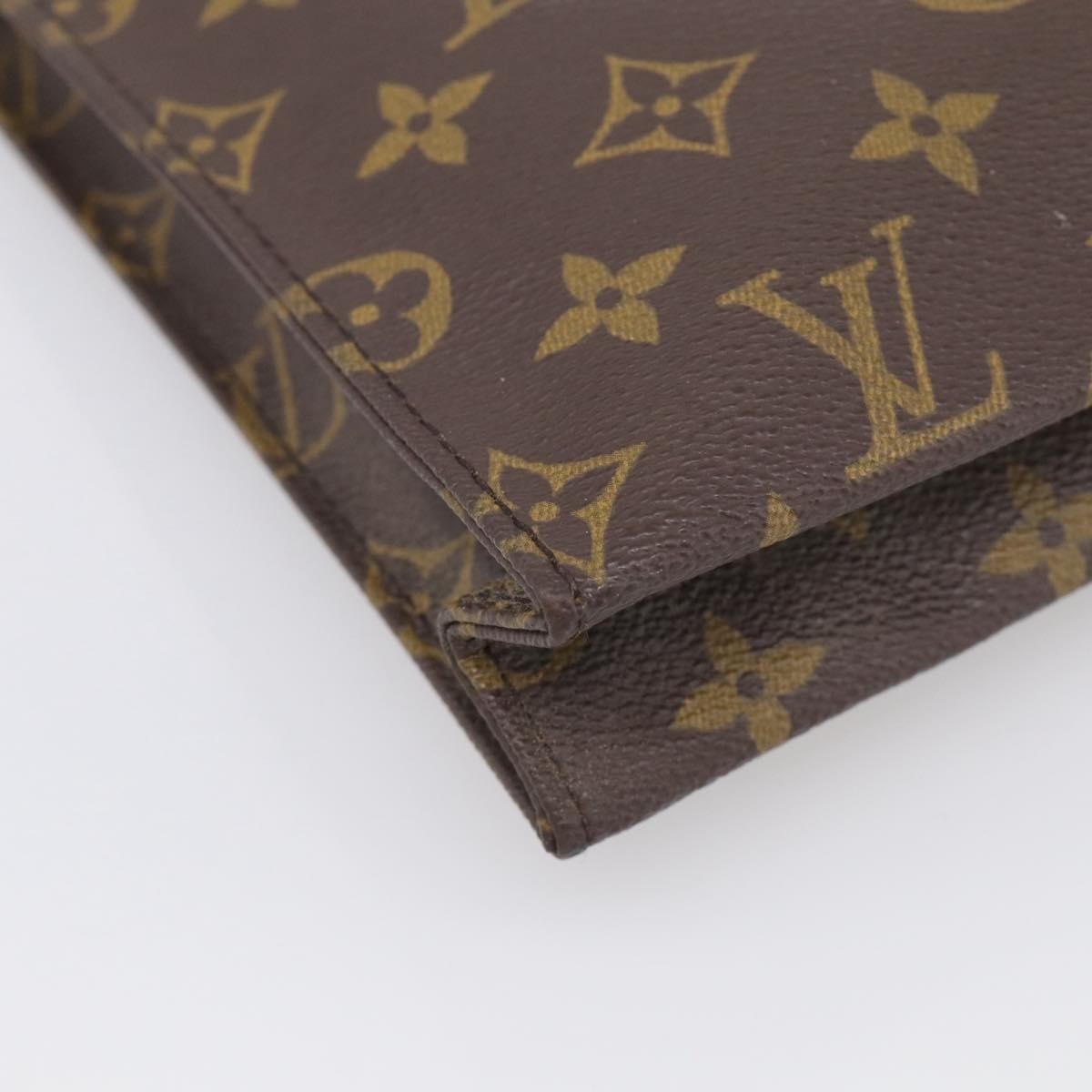 Louis Vuitton Toiletry Pouch Monogram Canvas, Brown, Canvas, Clutch