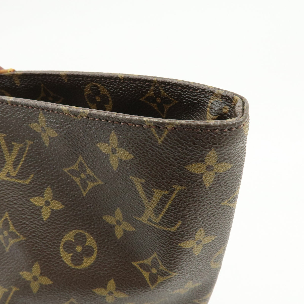Louis Vuitton Shopping Sac Monogram Canvas, Brown, Canvas, Handbag