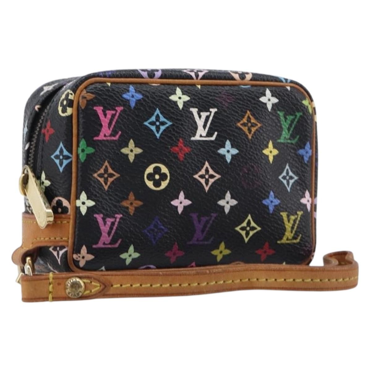 Louis Vuitton Wapity Trousse Monogram Multicolor, Black, Canvas, Clutch