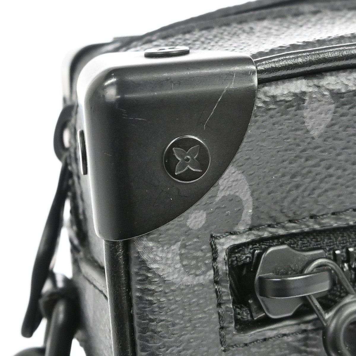 Louis Vuitton Soft Trunk Monogram Eclipse Canvas, Black, Canvas, Shoulder Bag