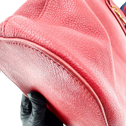 Miu Miu Shoulder Leather, Navy, Leather, Shoulder Bag