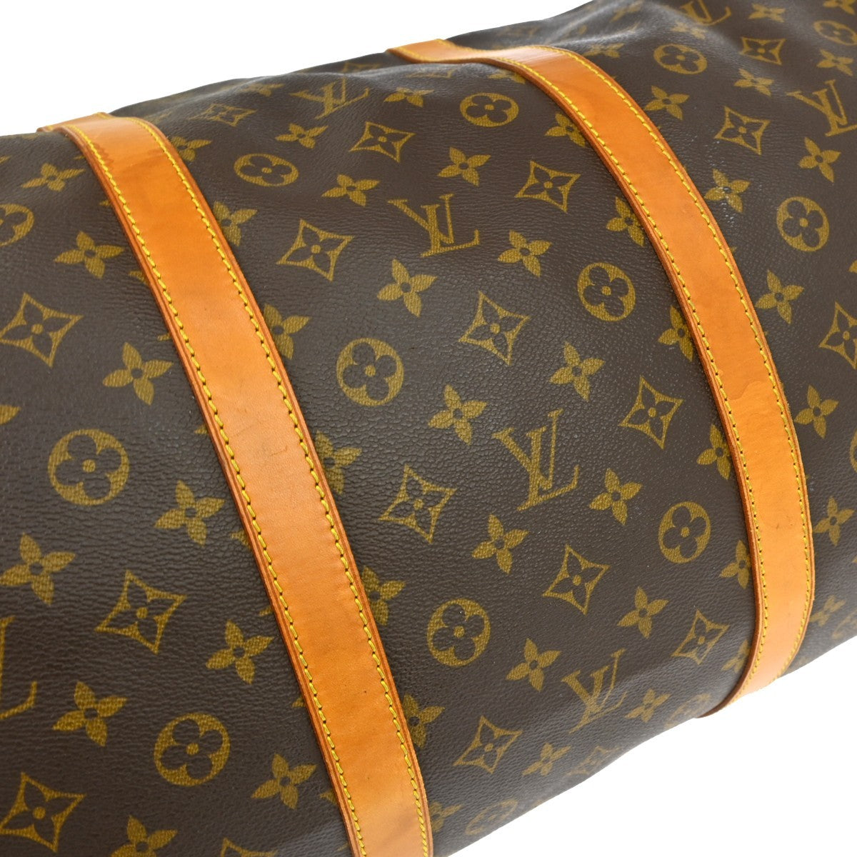 Louis Vuitton Keepall Monogram, Brown, Canvas, Travel Bag