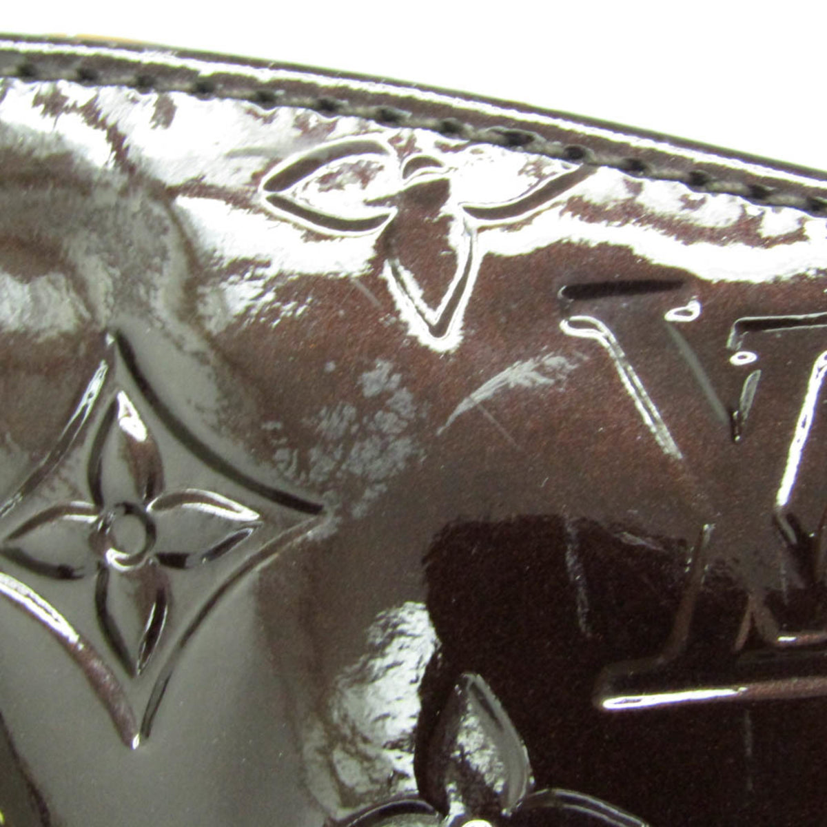 Louis Vuitton Avalon Monogram Vernis, Burgundy, Patent Leather, Handbag