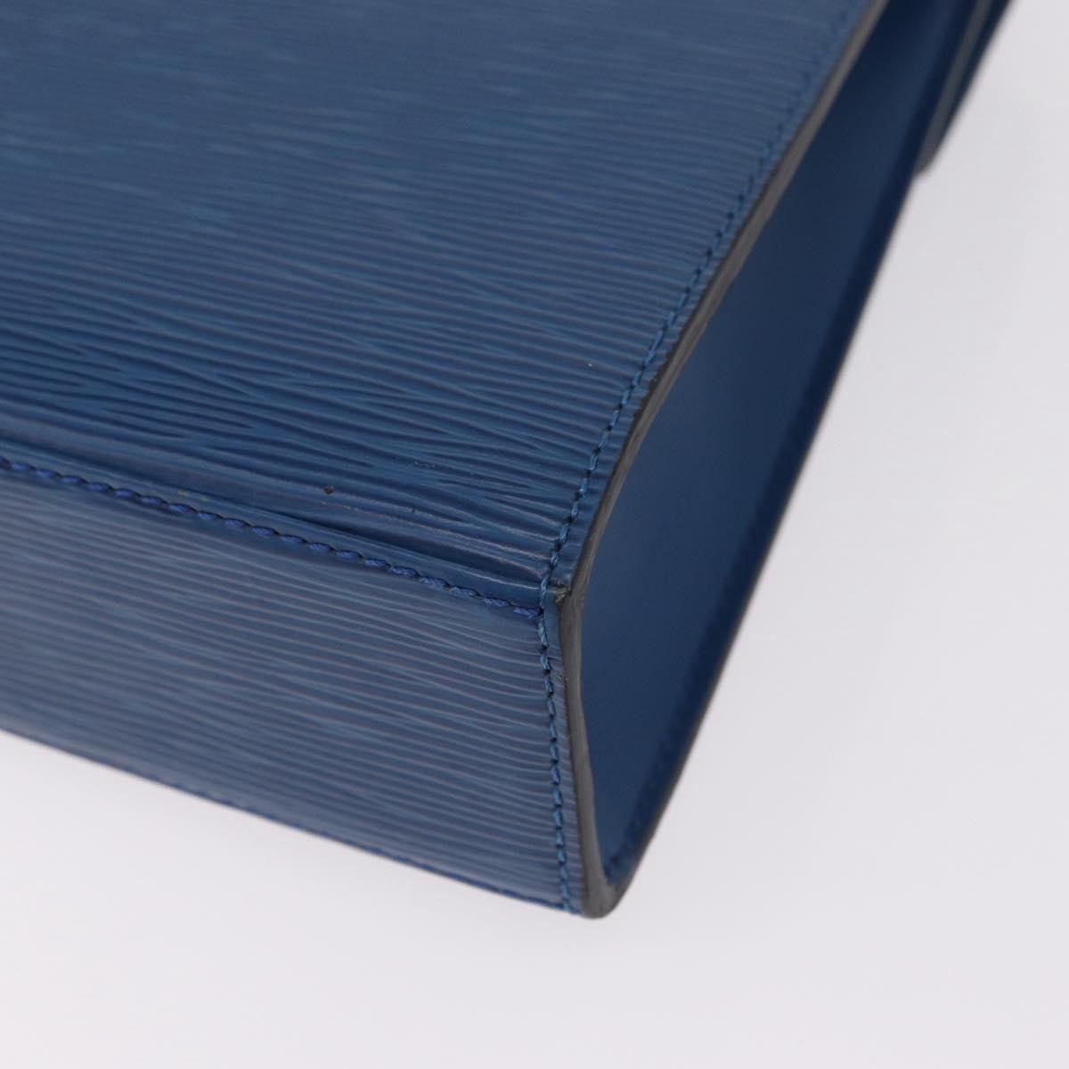 Louis Vuitton Malesherbes Epi Leather, Blue, Leather, Handbag