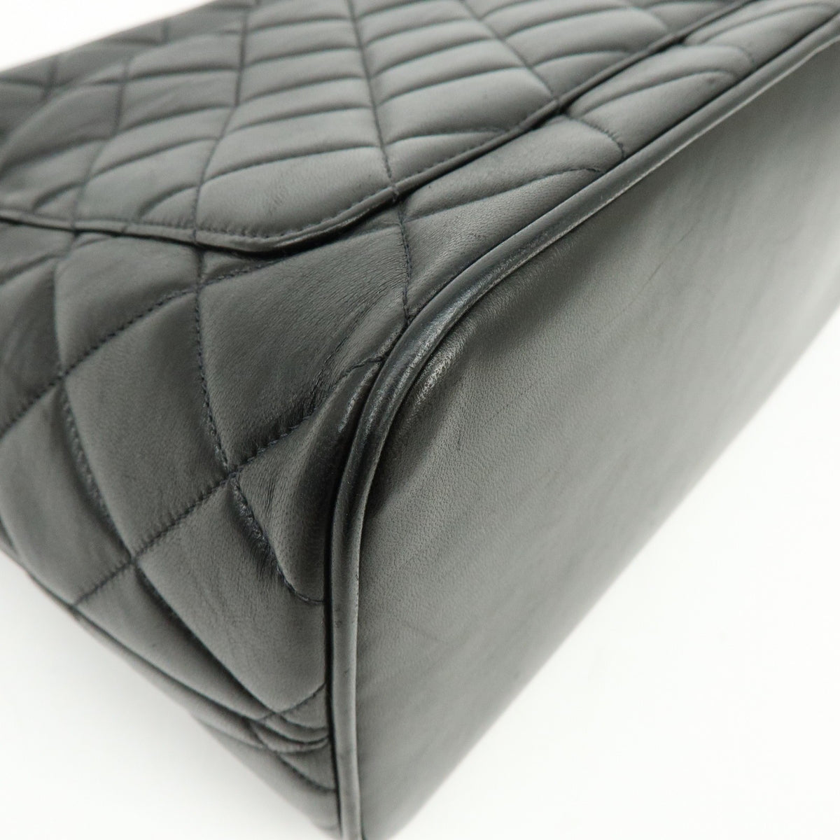Chanel Medallion Quilted Caviar, Black, Calfskin, Tote Bag