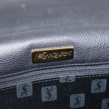 Saint Laurent Vintage Shoulder bag leather, Black, Leather, Shoulder Bag