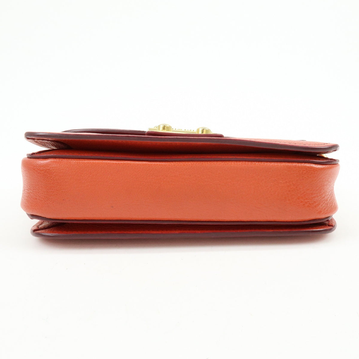 Miu Miu Madras Top Handle Leather, Red, Leather, Handbag