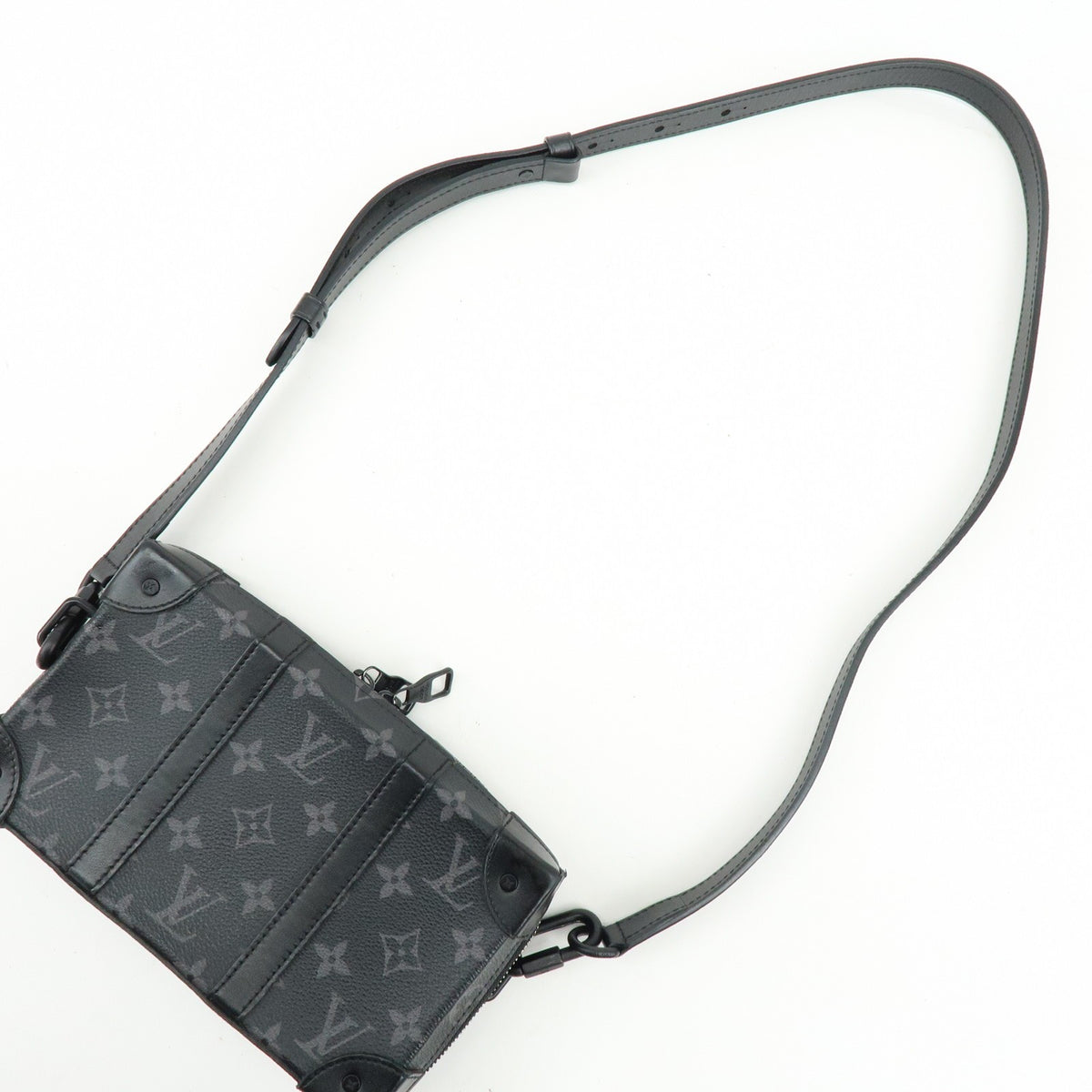 Louis Vuitton Soft Trunk Monogram Eclipse Canvas, Black, Canvas, Wallet
