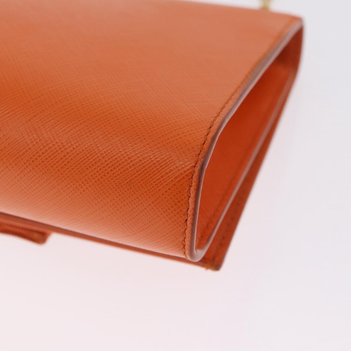 Salvatore Ferragamo Vala Leather, Orange, Leather, Shoulder Bag