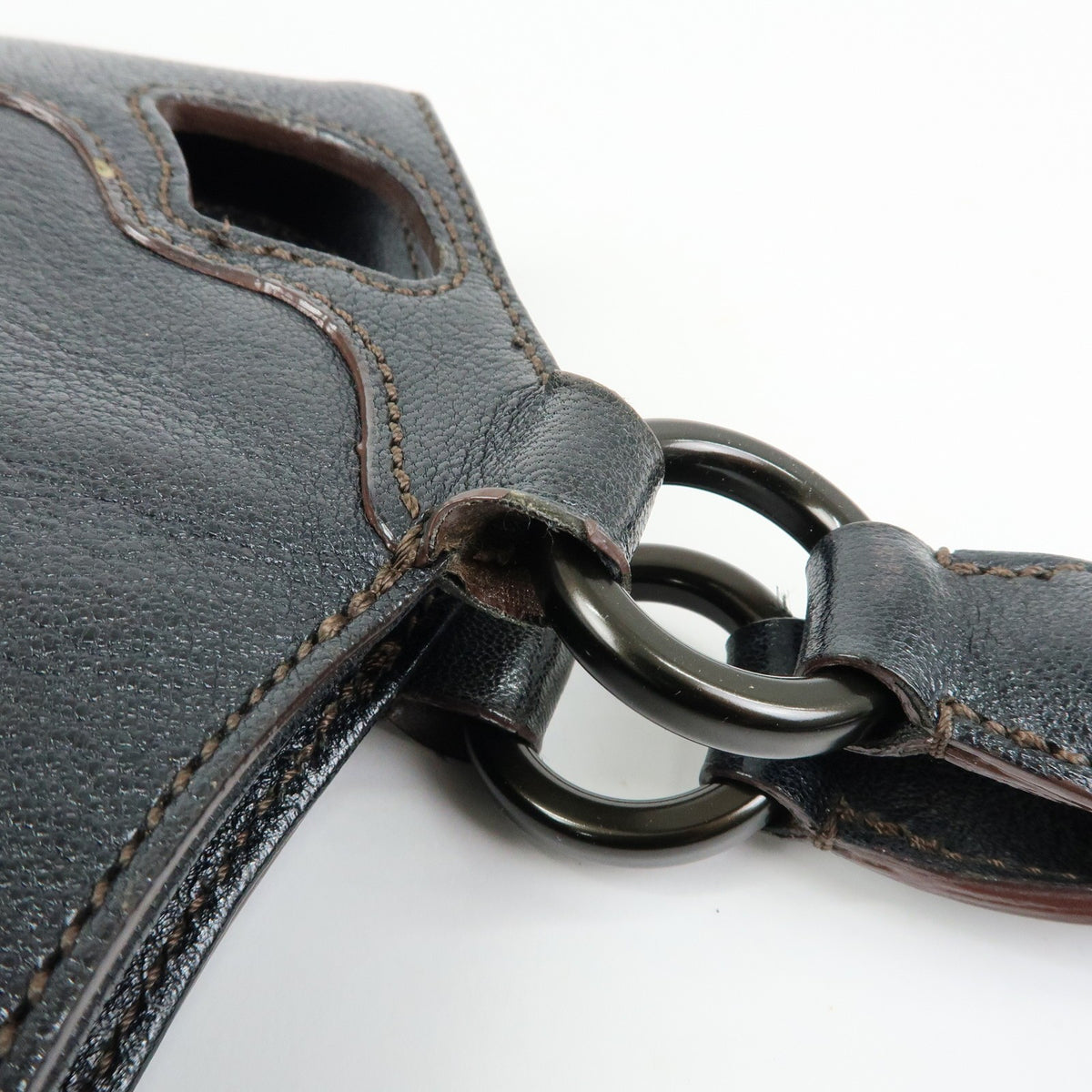 Cartier Marcello Leather, Black, Leather, Handbag