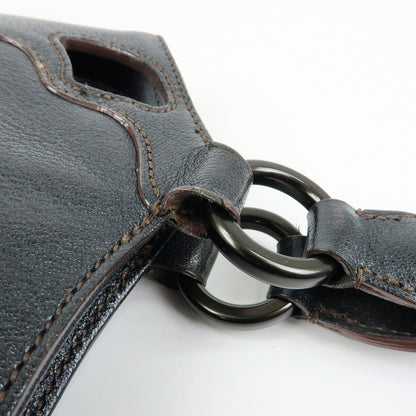 Cartier Marcello Leather, Black, Leather, Handbag