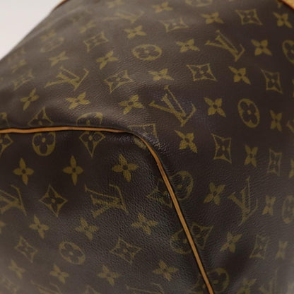 Louis Vuitton Keepall Bag Monogram Canvas, BROWN, CANVAS, Travel bag