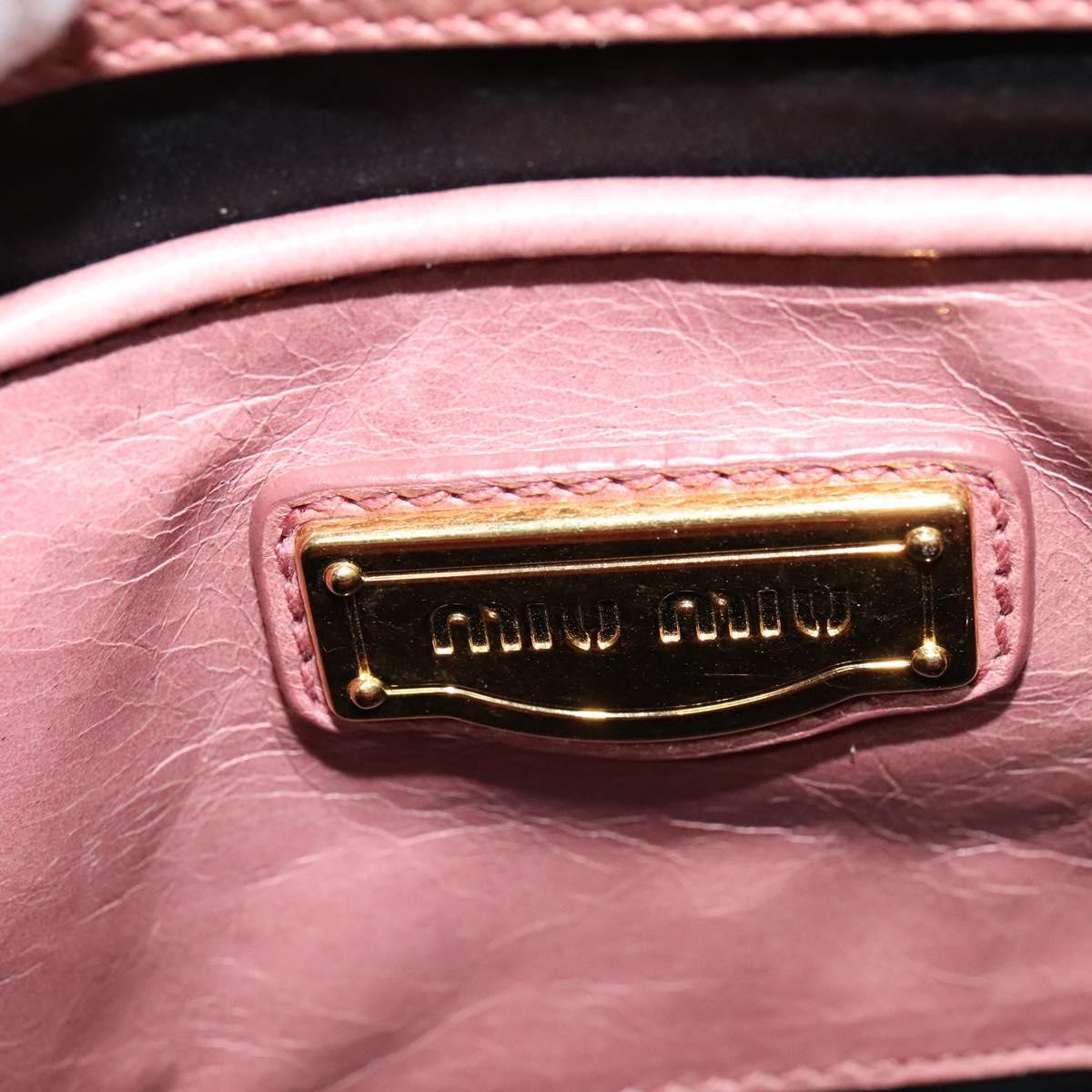 Miu Miu Madras Bowler Bag Matelasse Leather, PINK, LEATHER, Handbag